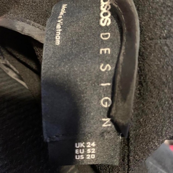 ASOS Plus Waterfall Black Duster Coat in Size US 20 - Picture 4 of 4